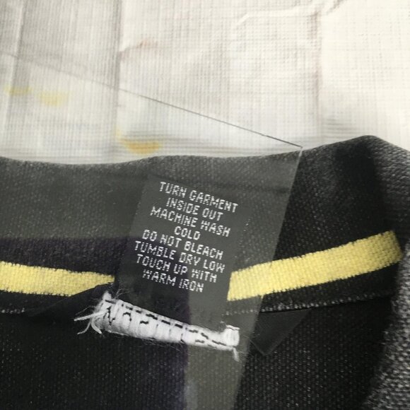 Unique Denim Jacket Womens Medium Black Multicolor Striped Embroidered Happiness - Picture 15 of 16